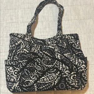 Vera Bradley Black and White Quilted Tote